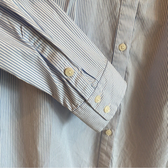 VINEYARD VINES Crystal Blue Mini Stripe Classic Dress Shirt - Picture 4 of 8